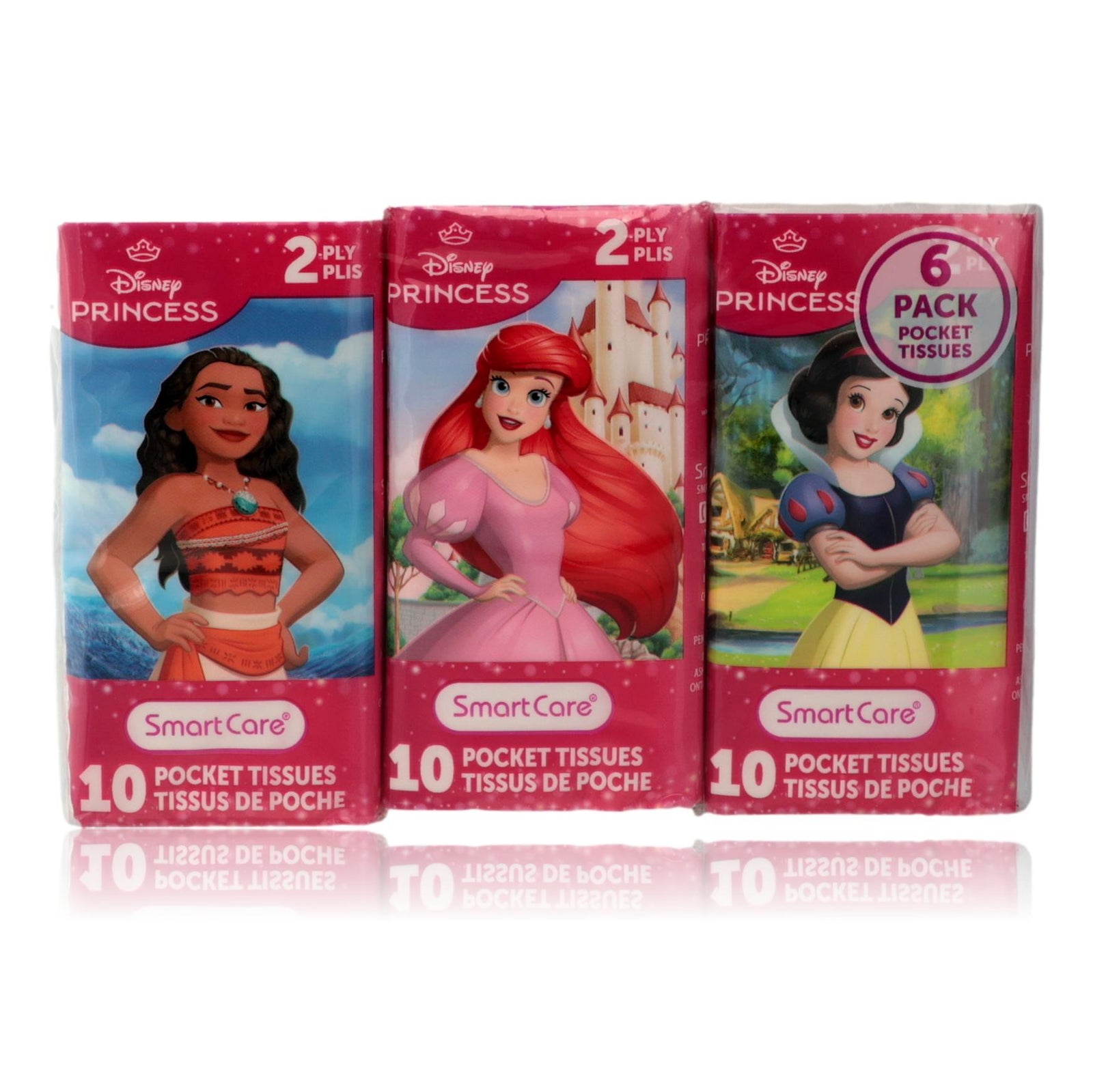Disney Princess By Disney, 6 Pack 10 Pocket Tissues - Rochan Shop