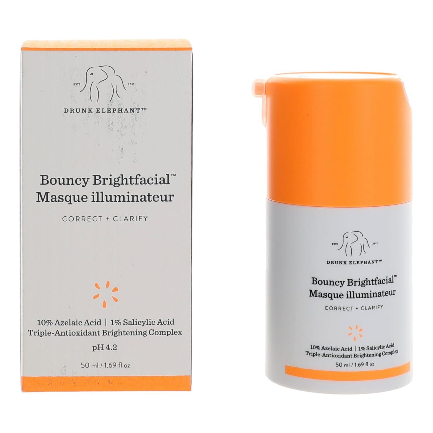 Drunk Elephant Bouncy Brightfacial By Drunk Elephant, 1.69oz Face Mask - Rochan Shop