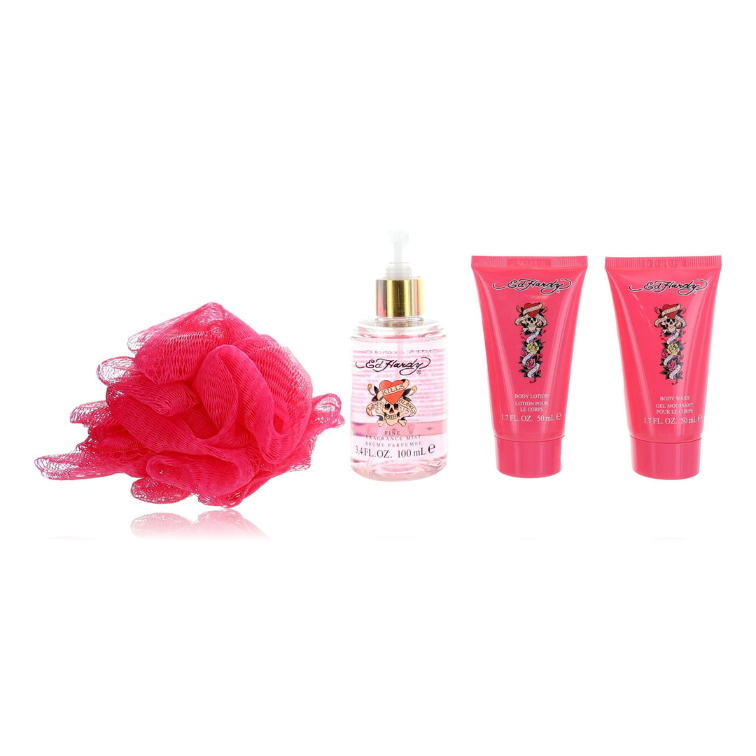 Ed Hardy By Christian Audigier, 4 Piece Set For Women - Rochan Shop