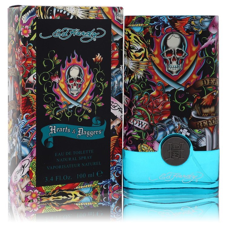 Ed Hardy Hearts & Daggers Eau De Toilette Spray By Christian Audigier (Men) - Rochan Shop