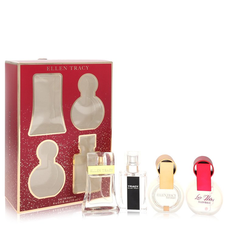 Ellen Tracy By Ellen Tracy Gift Set 0.5 Oz Ellen Tracy Edp Spray + 0.5 Oz Tracy Edp Spray + 0.5 Oz Ellen Tracy Bronze + 0.5 Oz Love Notes Edp Spray (Women) - Rochan Shop