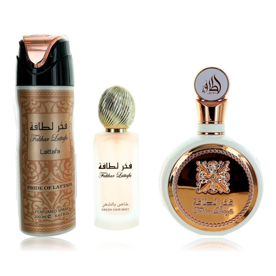 Fakhar By Lattafa, 3 Piece Gift Set For Women - Rochan Shop