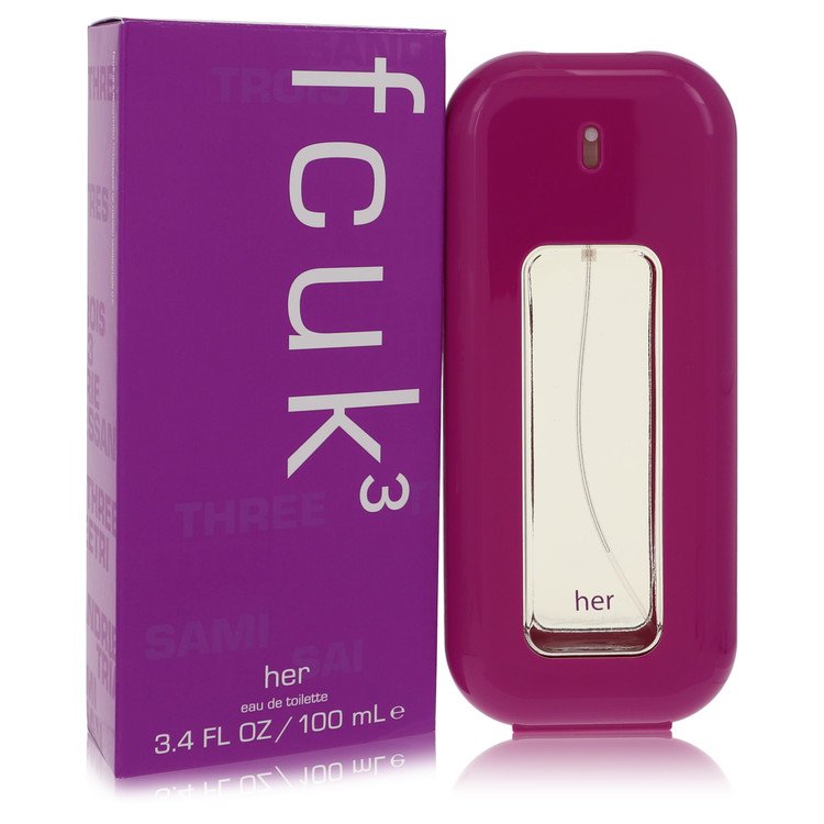 Fcuk 3 By French Connection Eau De Toilette Spray 3.4 Oz (Women) - Rochan Shop
