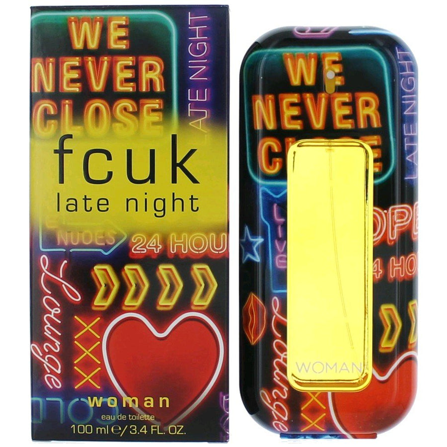 Fcuk Late Night By French Connection, 3.4 Oz Edt Spray For Women - Rochan Shop