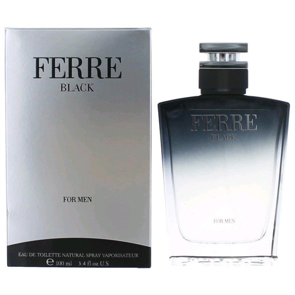 Ferre Black By Gianfranco Ferre, 3.4 Oz Edt Spray For Men - Rochan Shop