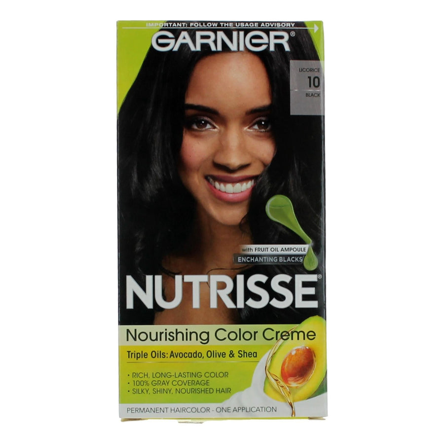 Garnier Hair Color Nutrisse Coloring Creme By Garnier, Hair Color Licorice 10 - Rochan Shop