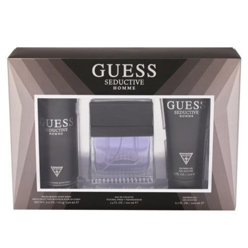 Guess Seductive Homme 3 Piece Gift Set Guess Men's Gift Sets - Rochan Shop