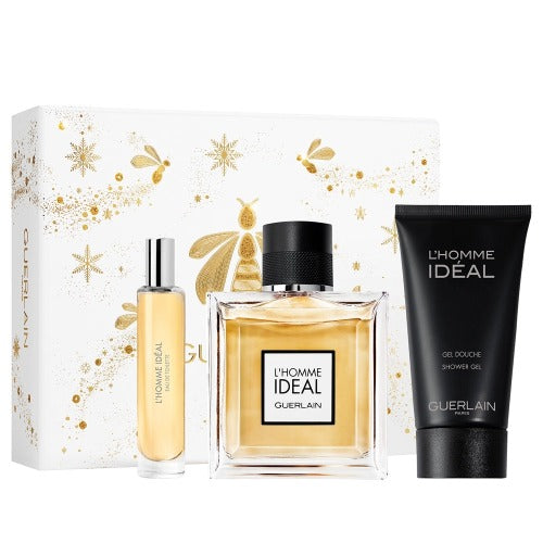 Guerlain L'homme Ideal Eau De Toilette 3 Piece Gift Set Guerlain Men's Gift Sets - Rochan Shop