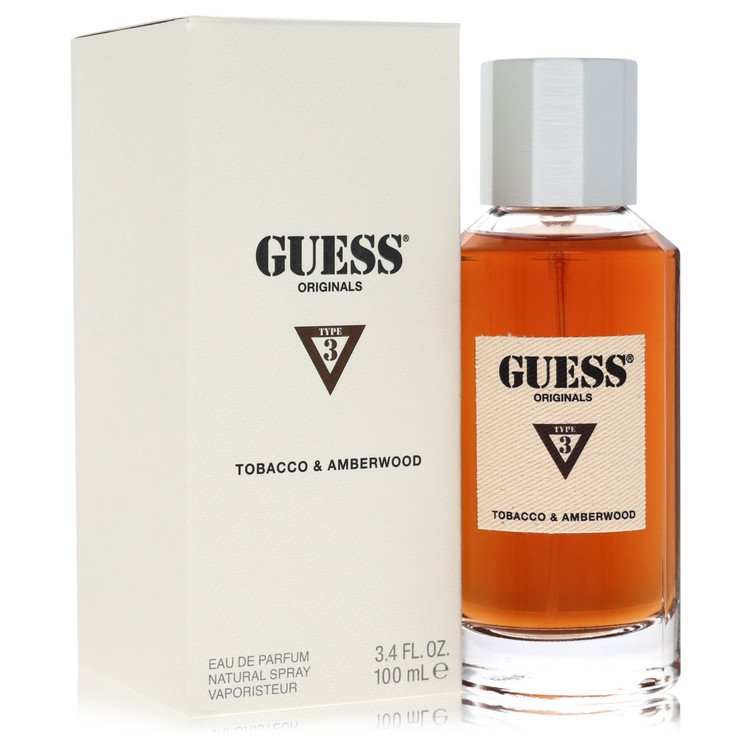 Guess Originals Type 3 Tabacco & Amberwood By Guess Eau De Parfum Spray 3.4 Oz (Men) - Rochan Shop
