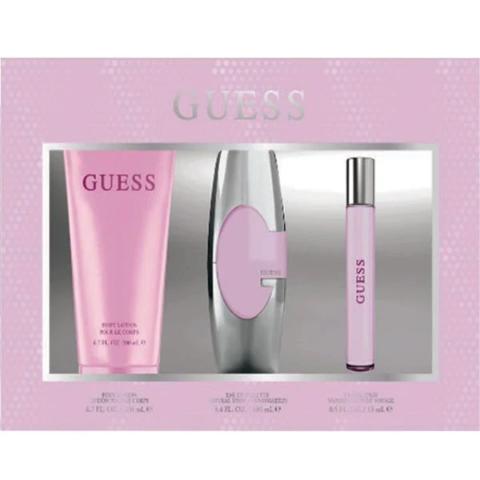 Guess Eau De Parfum 3 Piece Gift Set Guess Women's Gift Sets