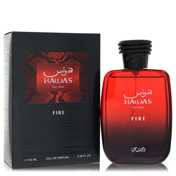 Hawas Fire By Rasasi Eau De Parfum Spray 3.3 Oz (Men) - Rochan Shop