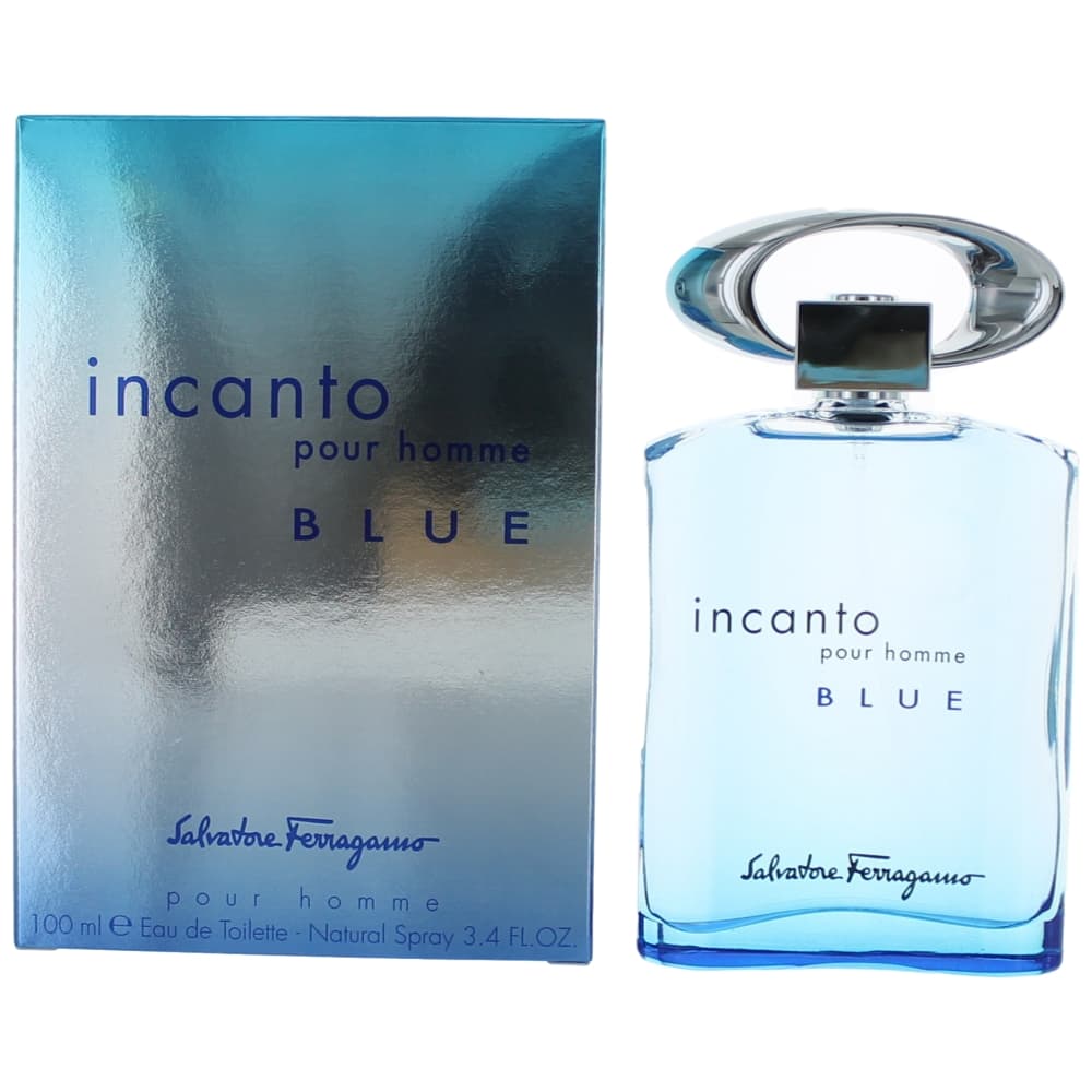 Incanto Blue By Salvatore Ferragamo, 3.4 Oz Edt Spray For Men - Rochan Shop