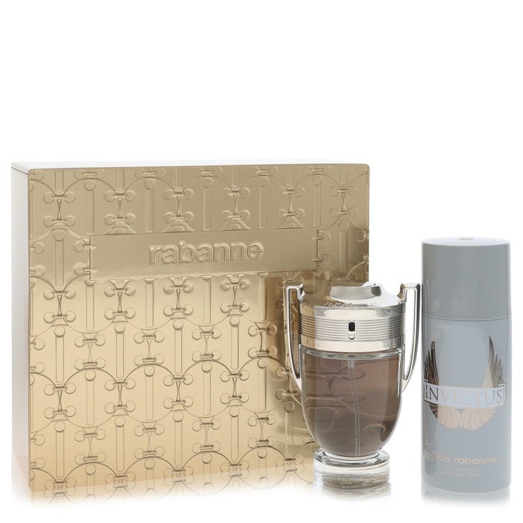 Invictus By Paco Rabanne Gift Set 3.4 Oz Eau De Toilette Spray + 5.1 Oz Deodorant Spray (Men) - Rochan Shop