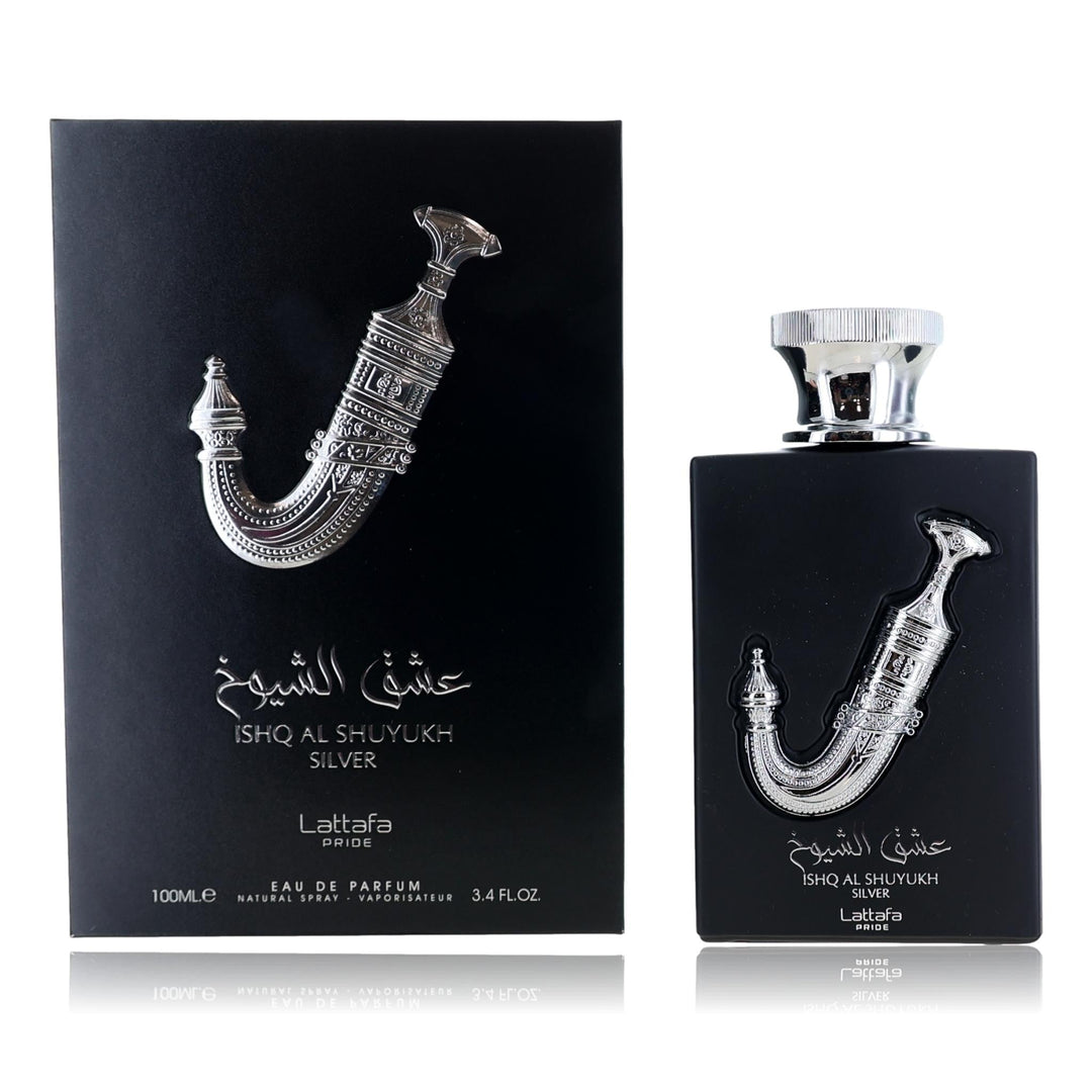 Ishq Al Shuyukh Silver By Lattafa, 3.4 Oz Edp Spray For Unisex - Rochan Shop