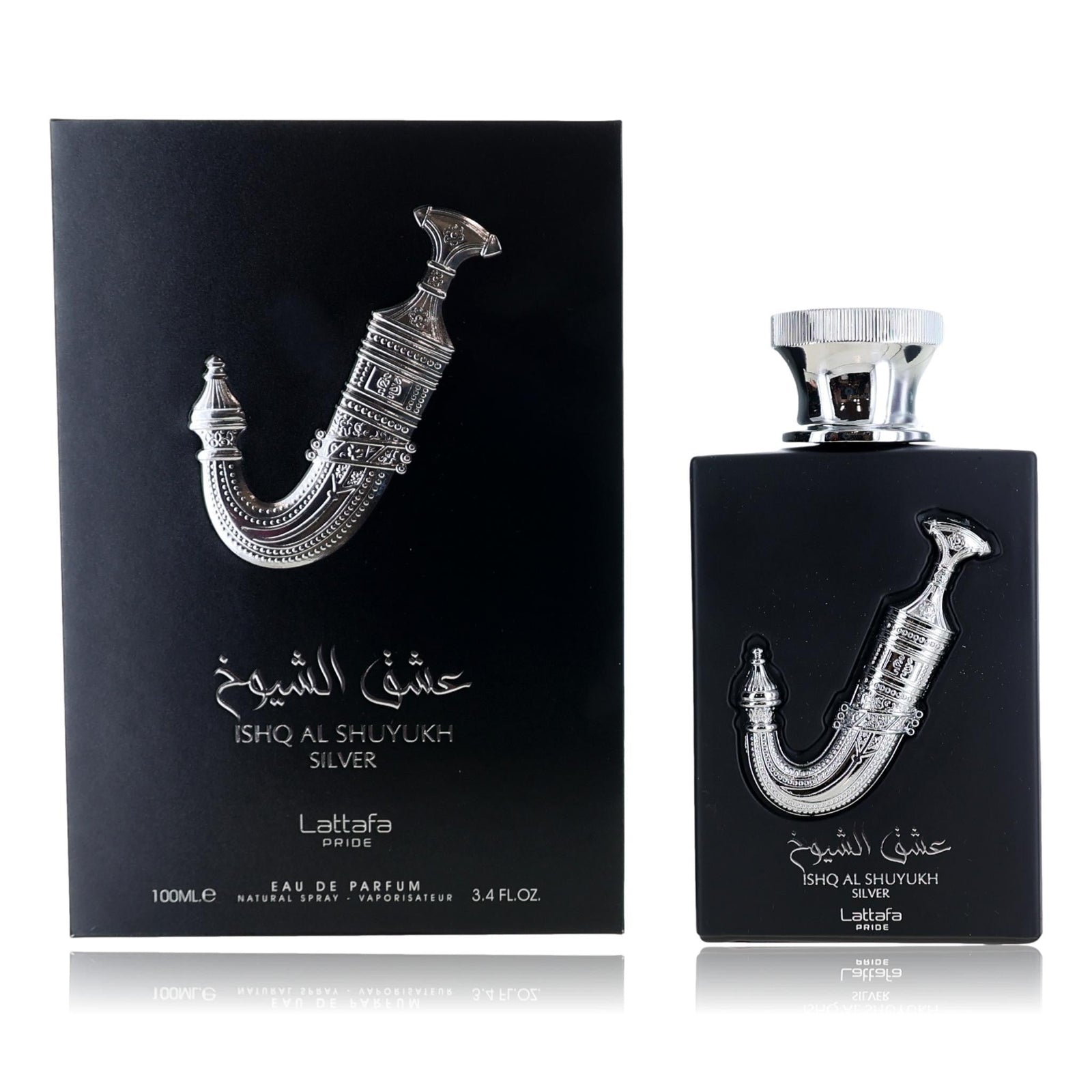 Ishq Al Shuyukh Silver By Lattafa, 3.4 Oz Edp Spray For Unisex - Rochan Shop