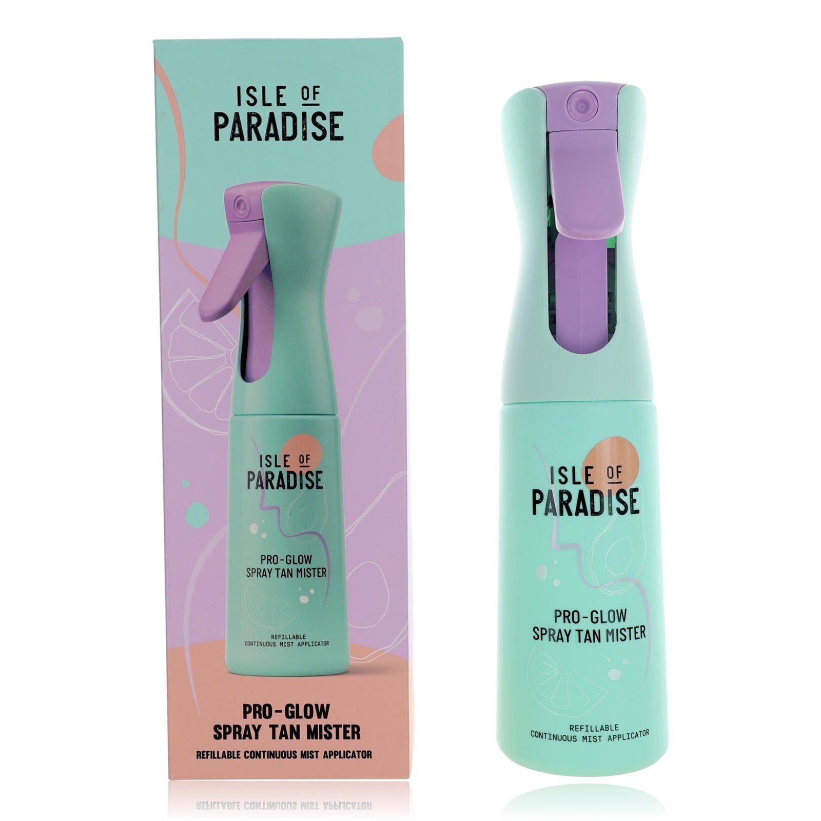 Isle Of Paradise Pro Glow Spray Tan Mister Refillable Continuous Mist Applicator - Rochan Shop