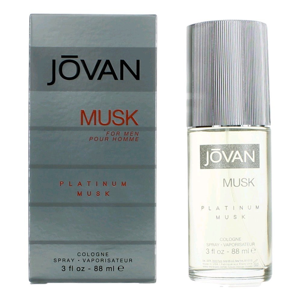 Jovan Platinum Musk By Jovan, 3 Oz Eau De Cologne Spray For Men - Rochan Shop