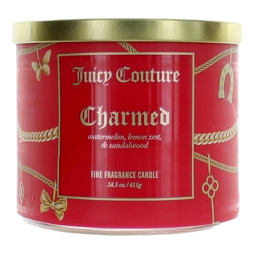 Juicy Couture 14.5 Oz Soy Wax Blend 3 Wick Candle Charmed - Rochan Shop