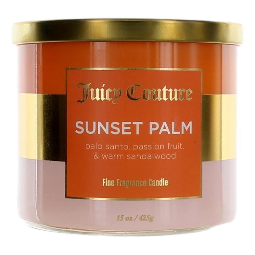 Juicy Couture 14.5 Oz Soy Wax Blend 3 Wick Candle Sunset Palm - Rochan Shop