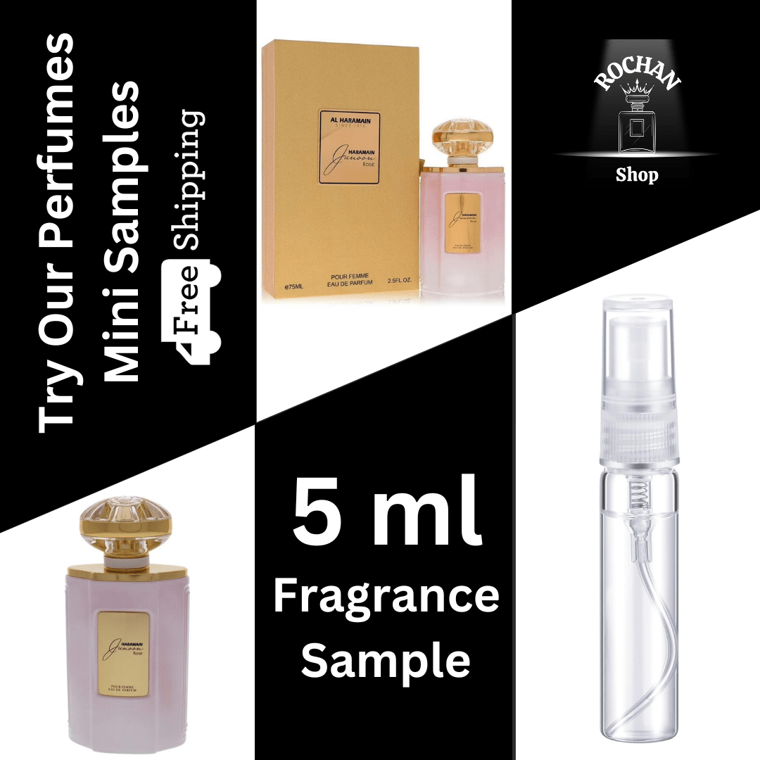 Junoon Rose By Al Haramain Eau De Parfum Spray 5 ml Sample (Women) - Rochan Shop