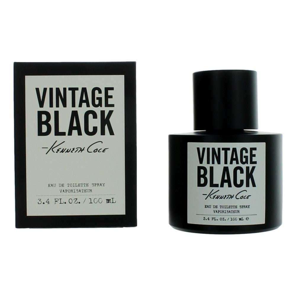 Kenneth Cole Vintage Black By Kenneth Cole, 3.4 Oz Edt Spray For Men - Rochan Shop