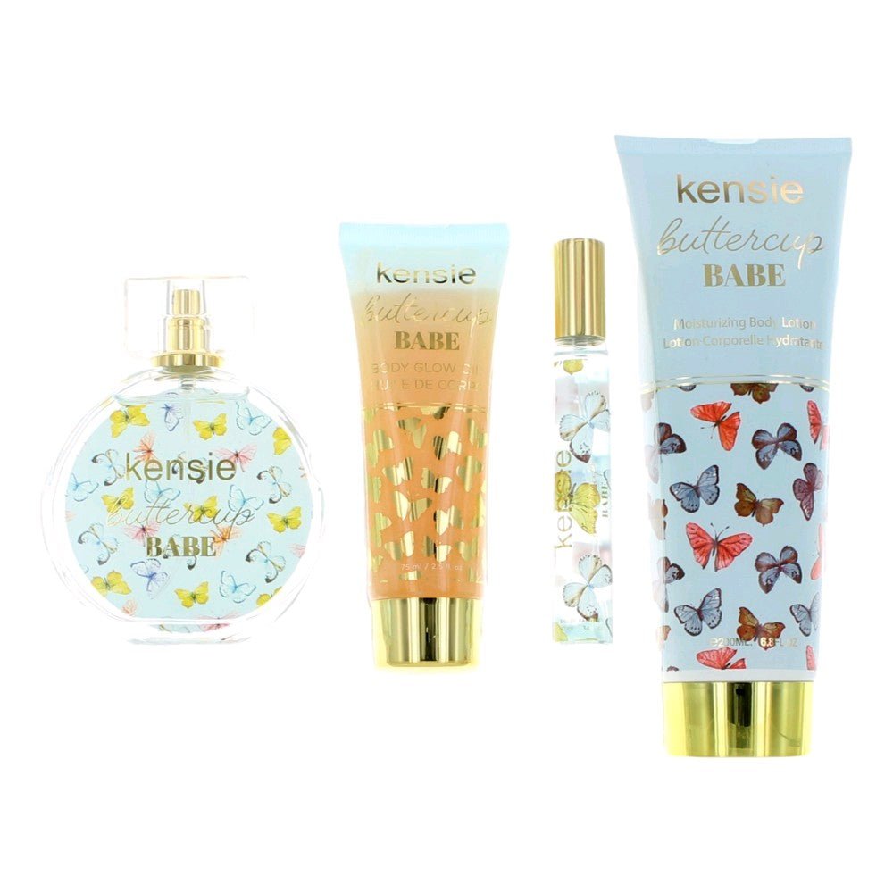 Kensie Buttercup Babe By Kensie, 4 Piece Gift Set For Women - Rochan Shop