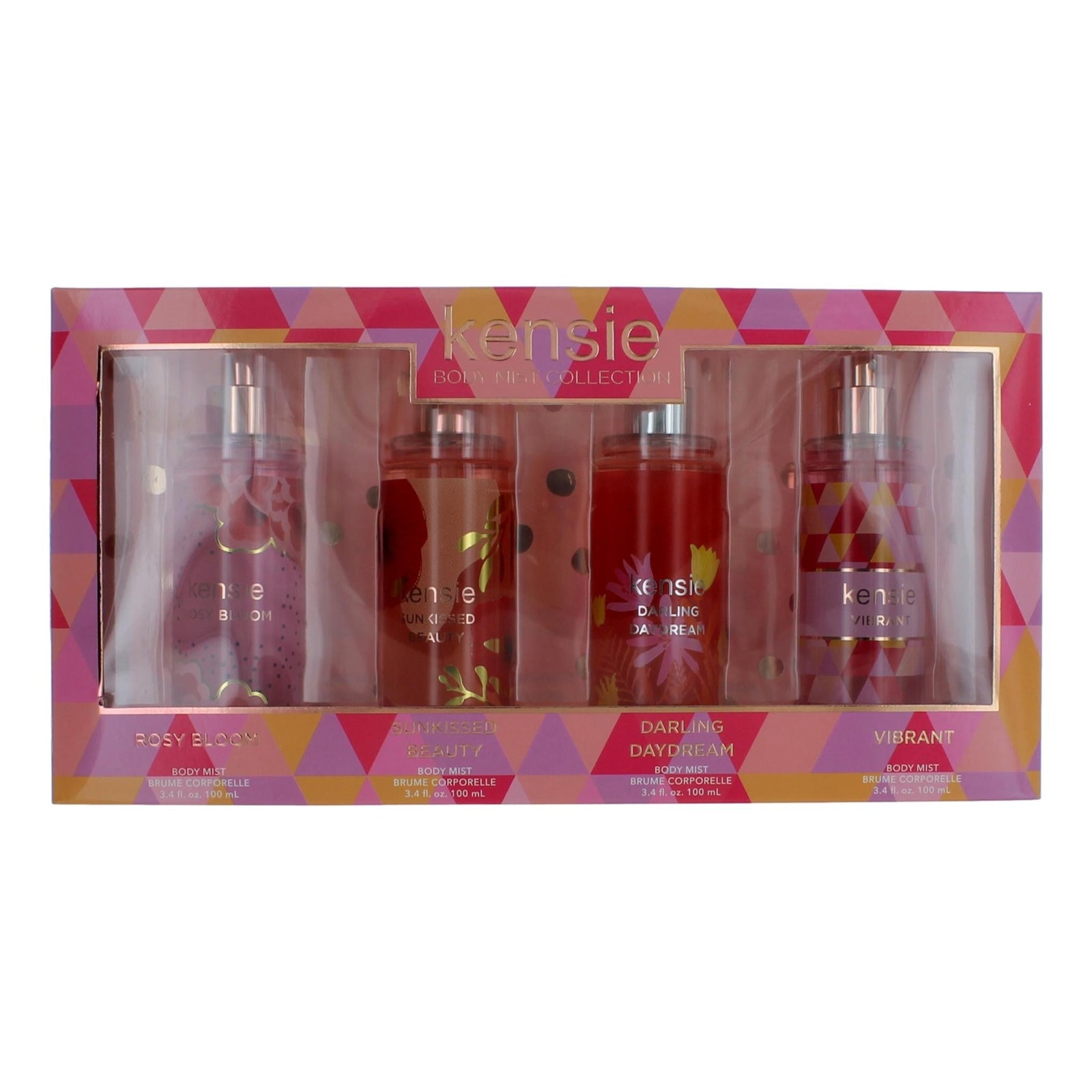 Kensie By Kensie, 4 Piece Body Mist Gift Set Variety For Women - Rochan Shop