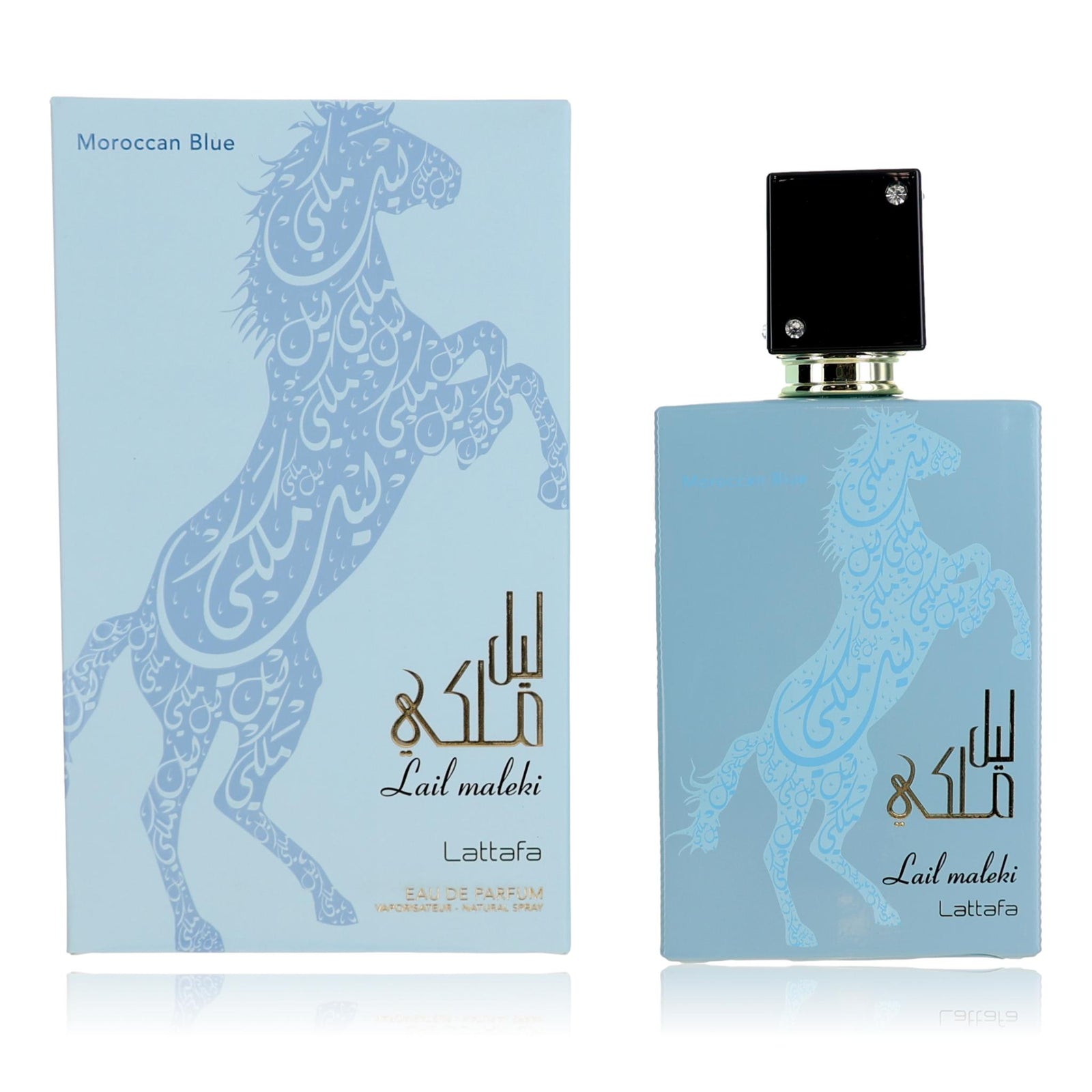 Lail Maleki Moroccan Blue By Lattafa, 3.4 Oz Edp Spray For Men - Rochan Shop