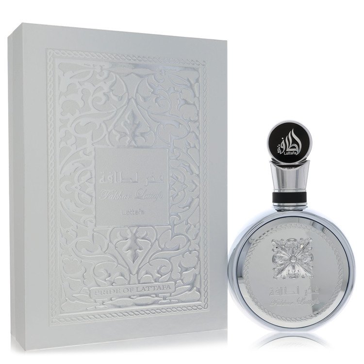 Lattafa Fakhar Platin By Lattafa Eau De Parfum Spray (Unisex) 3.4 Oz (Men) - Rochan Shop