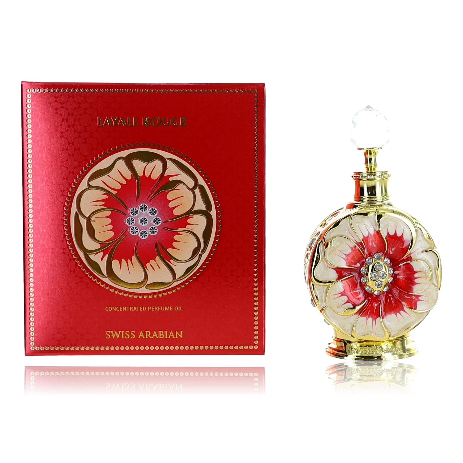 Layali Rouge By Swiss Arabian, 0.5oz Concentrated Perfume Oil Women - Rochan Shop