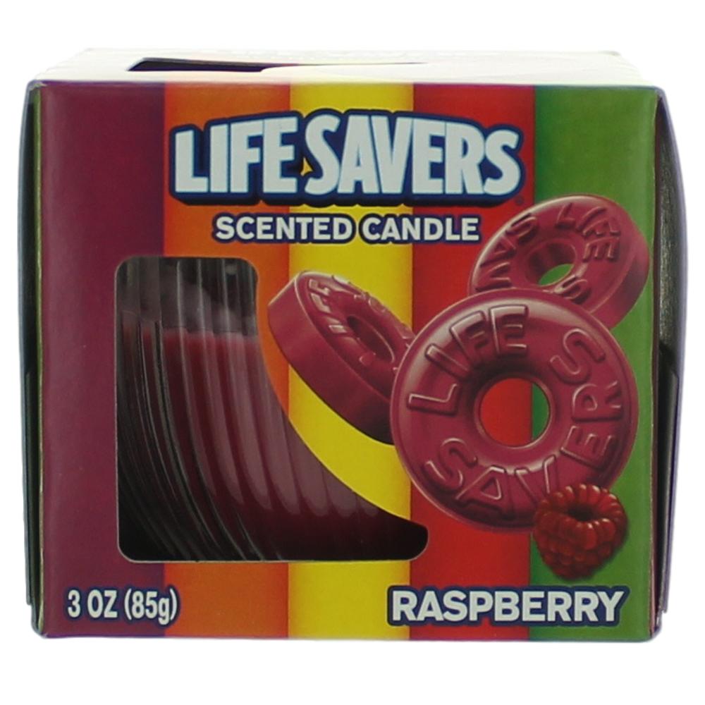 Life Savers Scented Candle 3 Oz Jar Raspberry - Rochan Shop