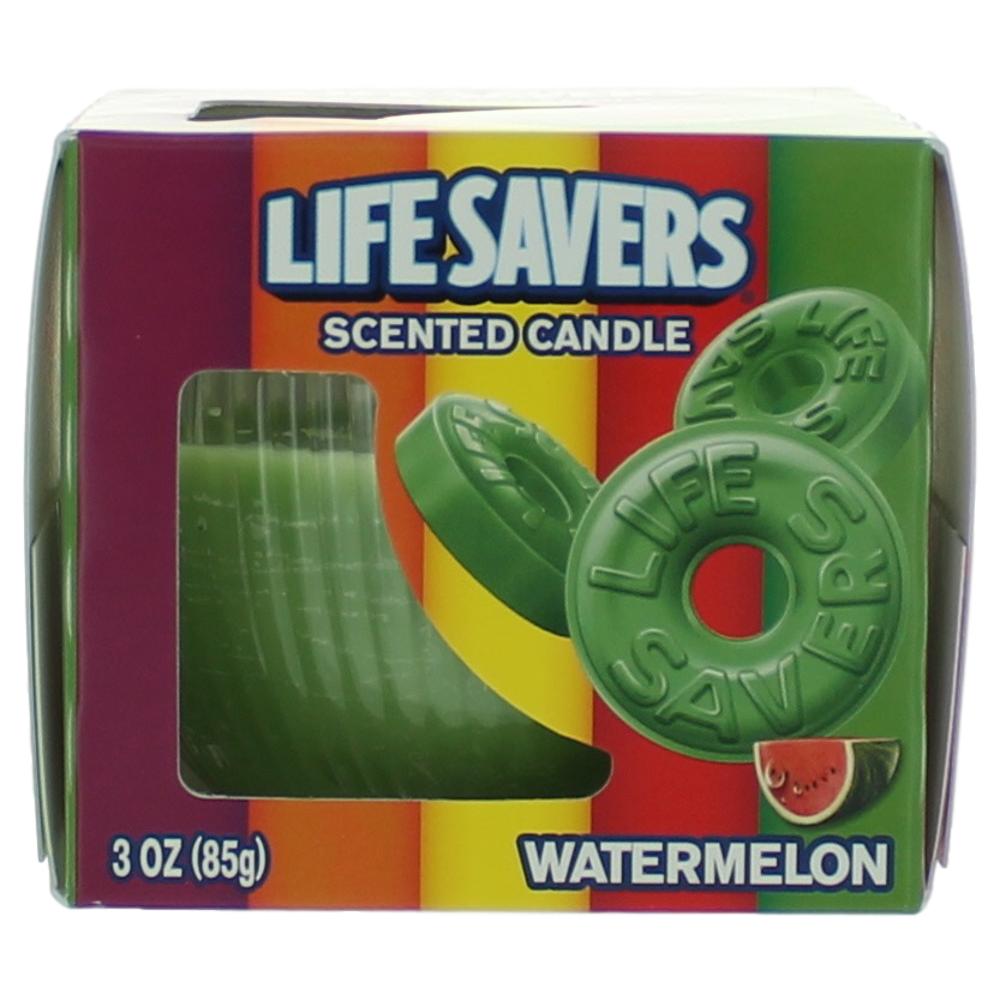 Life Savers Scented Candle 3 Oz Jar Watermelon - Rochan Shop