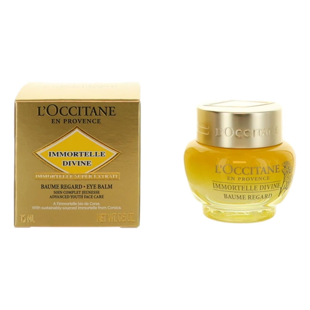 L'occitane Immortelle Divine By L'occitane, .5 Oz Eye Balm - Rochan Shop