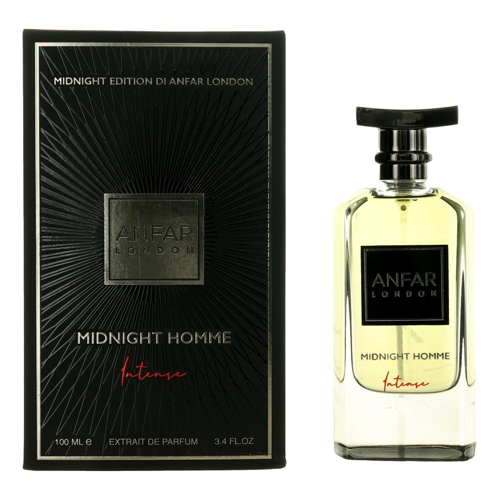London Midnight Intense By Anfar, 3.4 Oz Extrait De Parfum Spray Men - Rochan Shop