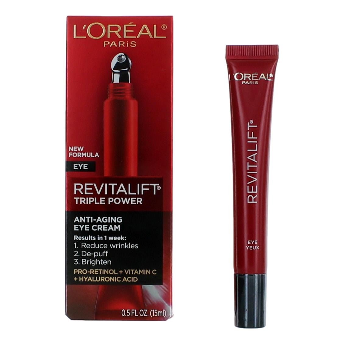 L'oreal Revitalift Triple Power By L'oreal, .5 Oz Anti Aging Eye Cream - Rochan Shop
