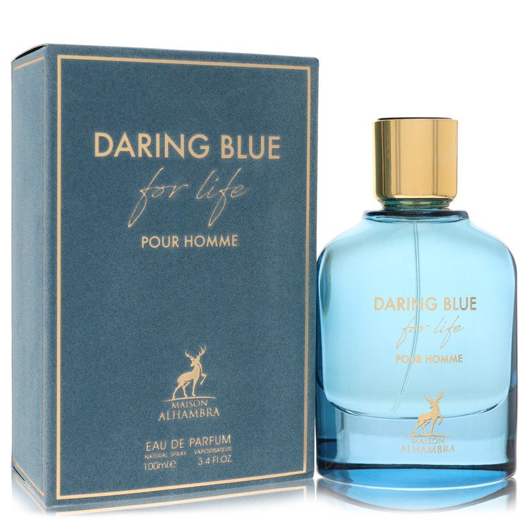 Maison Alhambra Daring Blue For Life By Maison Alhambra Eau De Parfum Spray 3.4 Oz (Men) - Rochan Shop