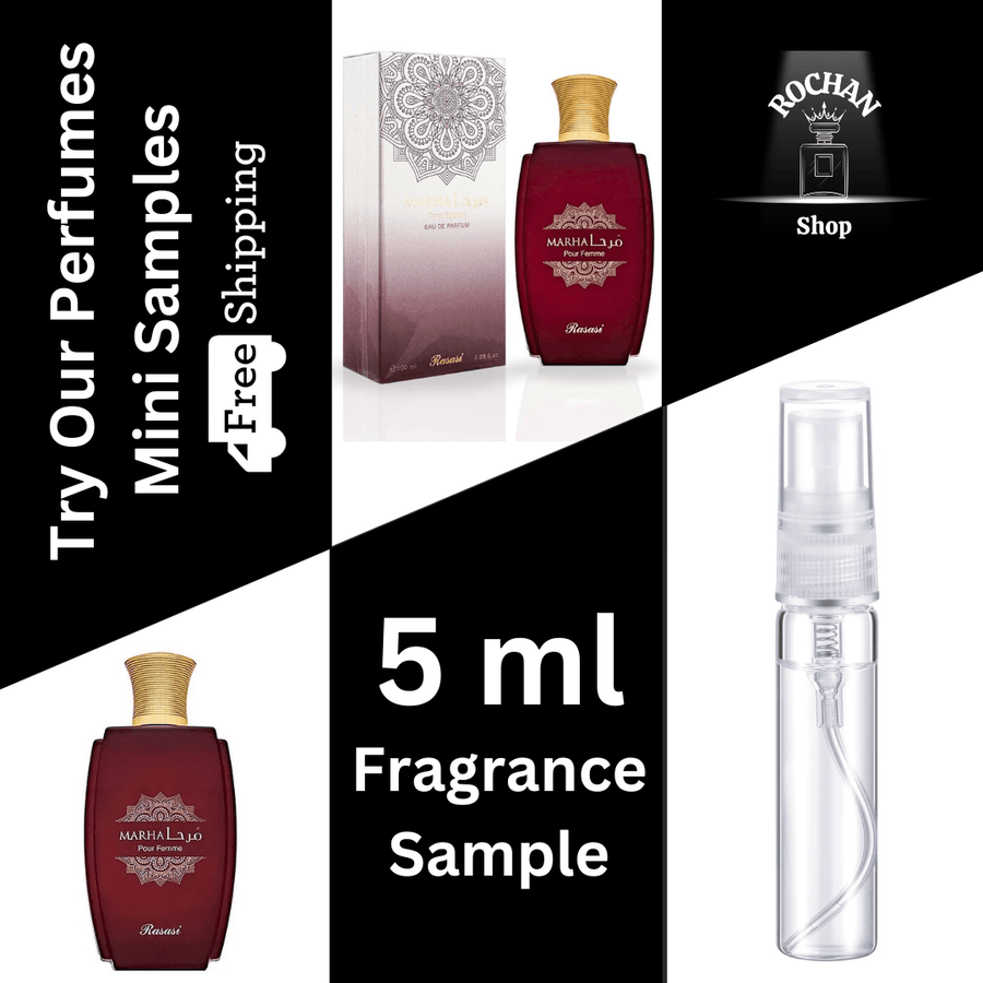 Marha Pour Femme By Rasasi Eau De Parfum Spray 5 ml Sample (Women) - Rochan Shop