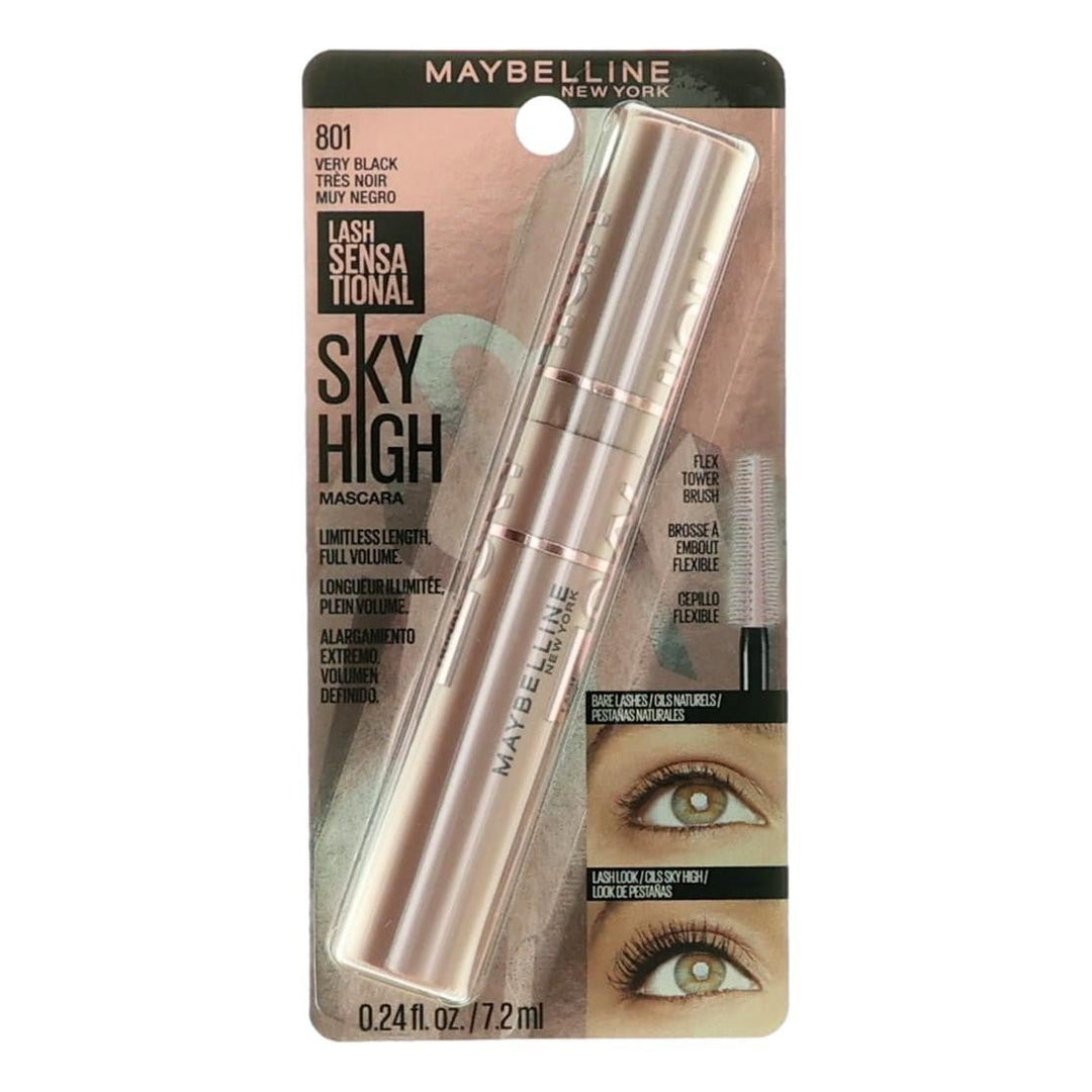 Maybelline Lash Sensational Sky High, .24oz Mascara 801 Very Black - Rochan Shop
