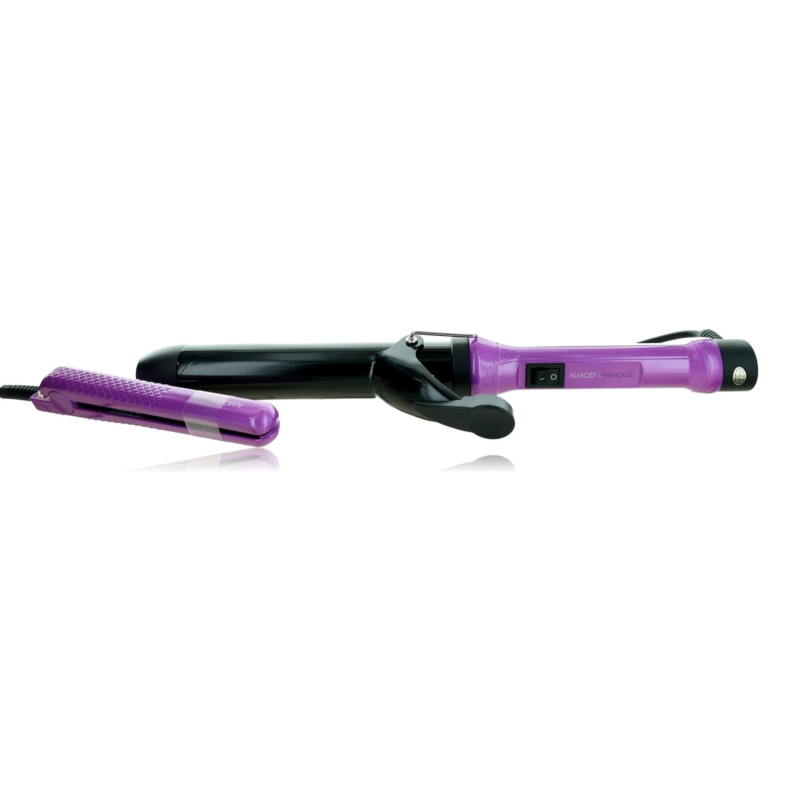 Mermaid Waves, 2 Piece Set With Curling Wand & Mini To Go Paradox Purple - Rochan Shop