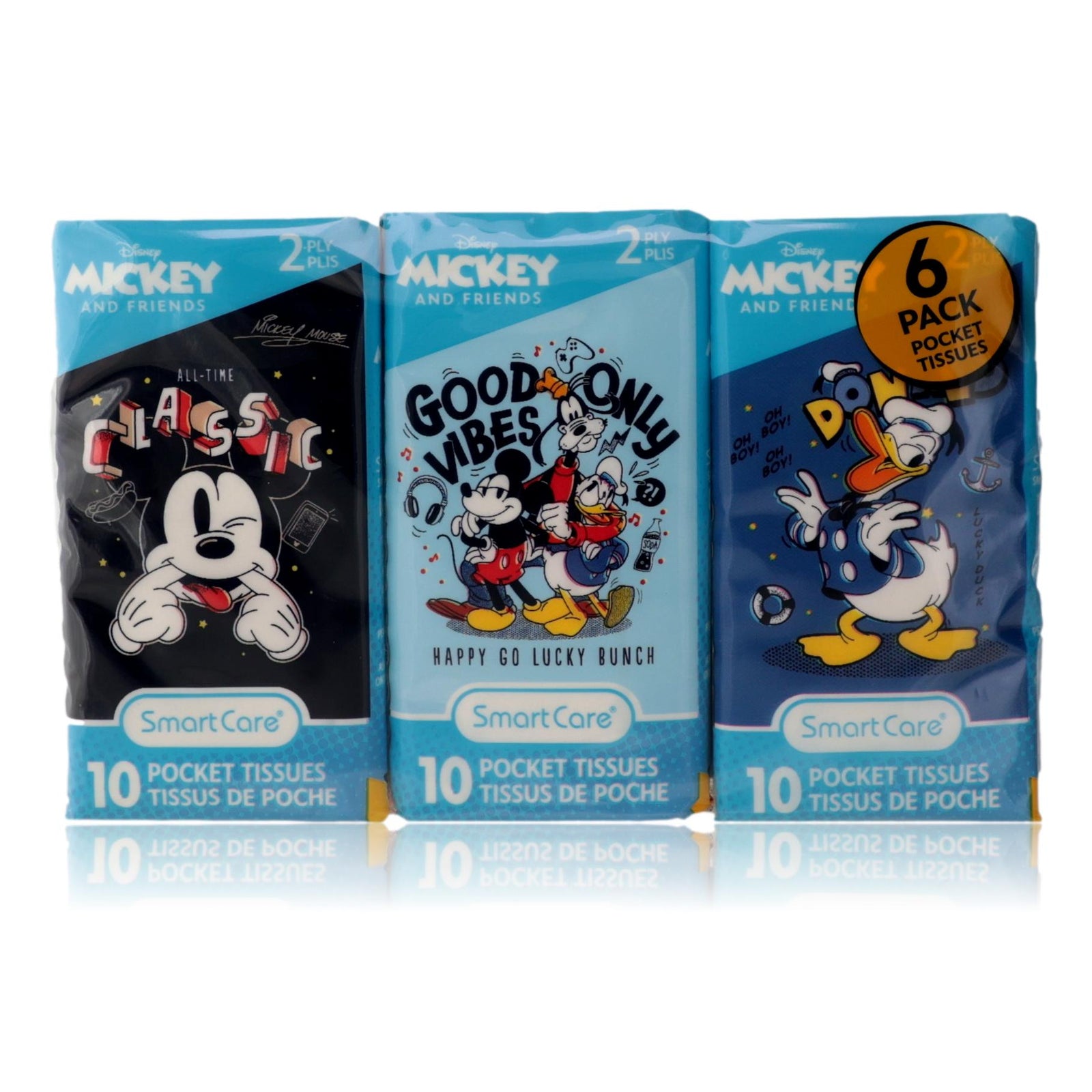 Mickey & Friends By Disney, 6 Pack 10 Pocket Tissues - Rochan Shop