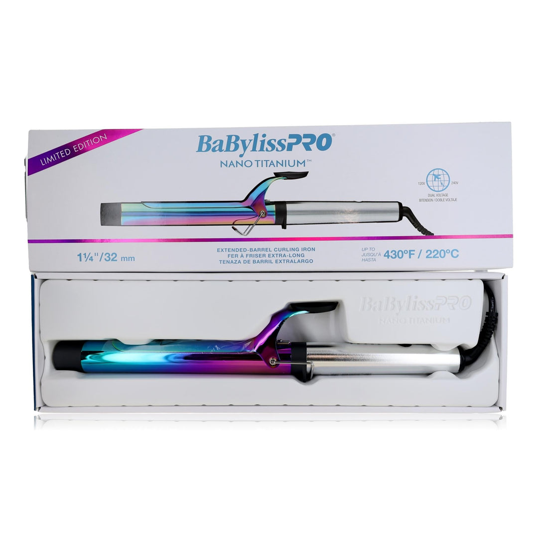 Nano Titanium Extended Barrel Curling Iron By Ba Byliss Pro, 1 1/4" - Rochan Shop