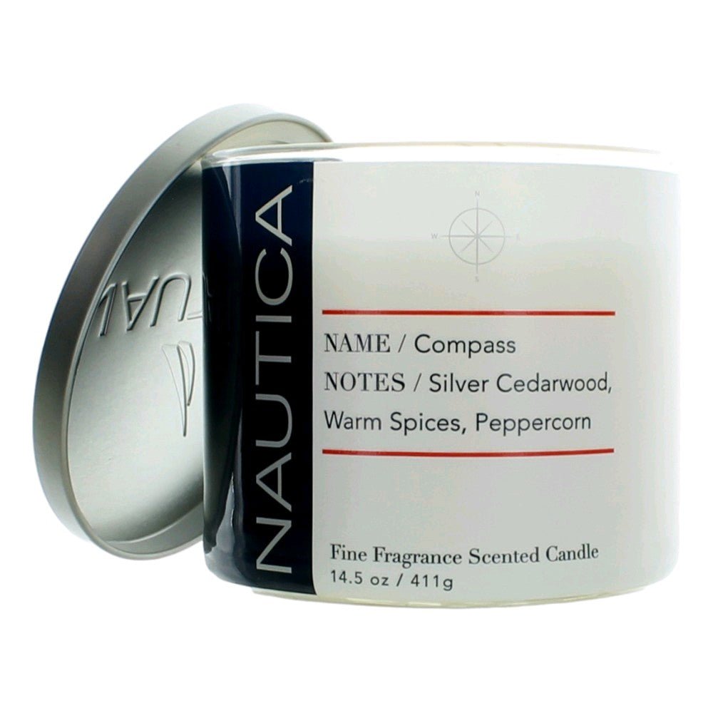 Nautica 14.5 Oz Soy Wax Blend 3 Wick Candle Compass - Rochan Shop