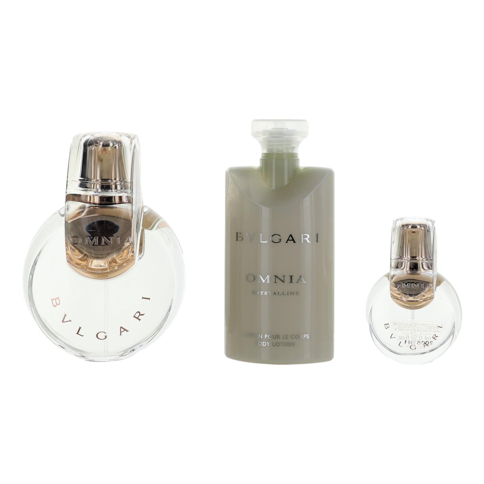 Omnia Crystalline By Bvlgari, 3 Piece Gift Set For Women With 3.4 Oz - Rochan Shop