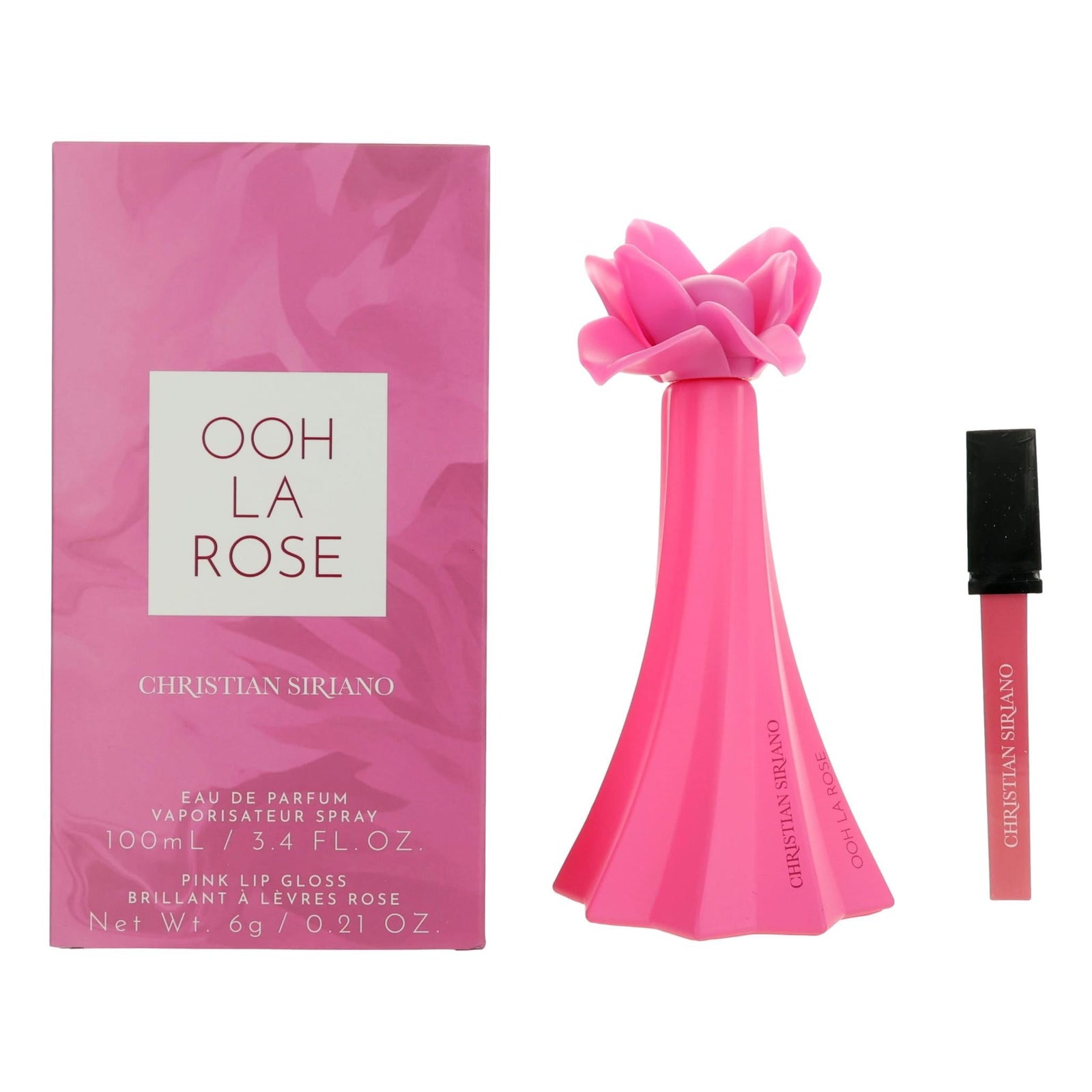 Ooh La Rose By Christian Siriano, 3.4oz Edp Spray Women With Lip Gloss - Rochan Shop