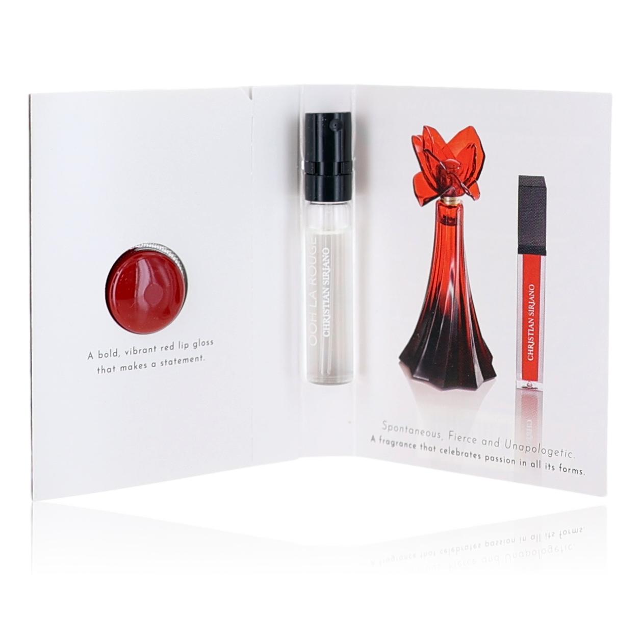 Ooh La Rouge By Christian Siriano, 0.06oz Edp Spray Women Sample With Lip Gloss - Rochan Shop