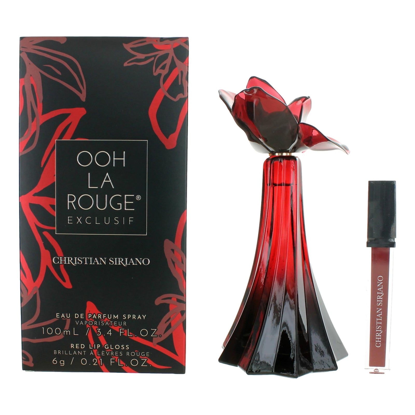 Ooh La Rouge Exclusif By Christian Siriano, 3.4oz Edp Spray Women With Lip Gloss - Rochan Shop