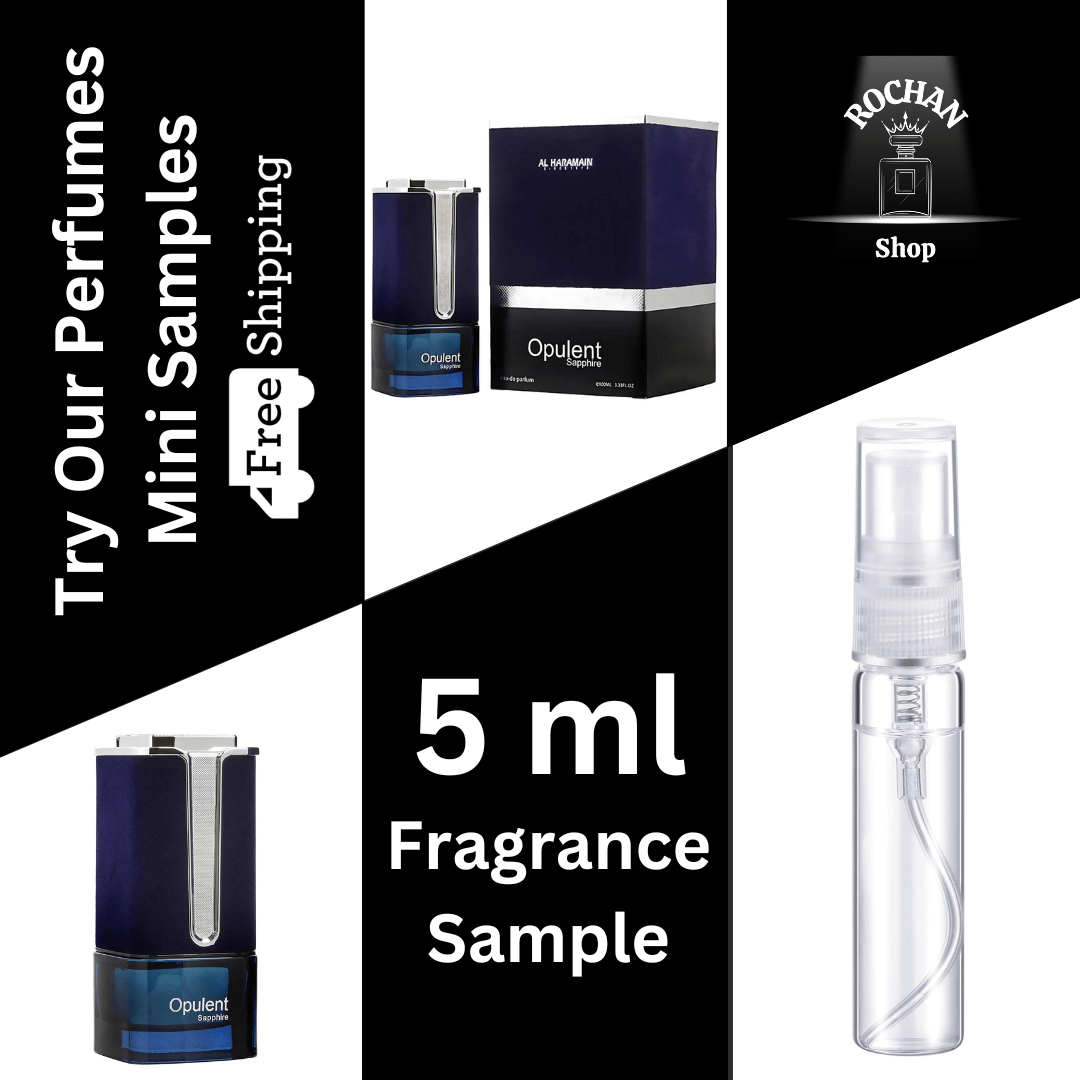 Opulent Sapphire By Al Haramain Eau De Parfum Spray 5 ml Sample (Unisex) - Rochan Shop
