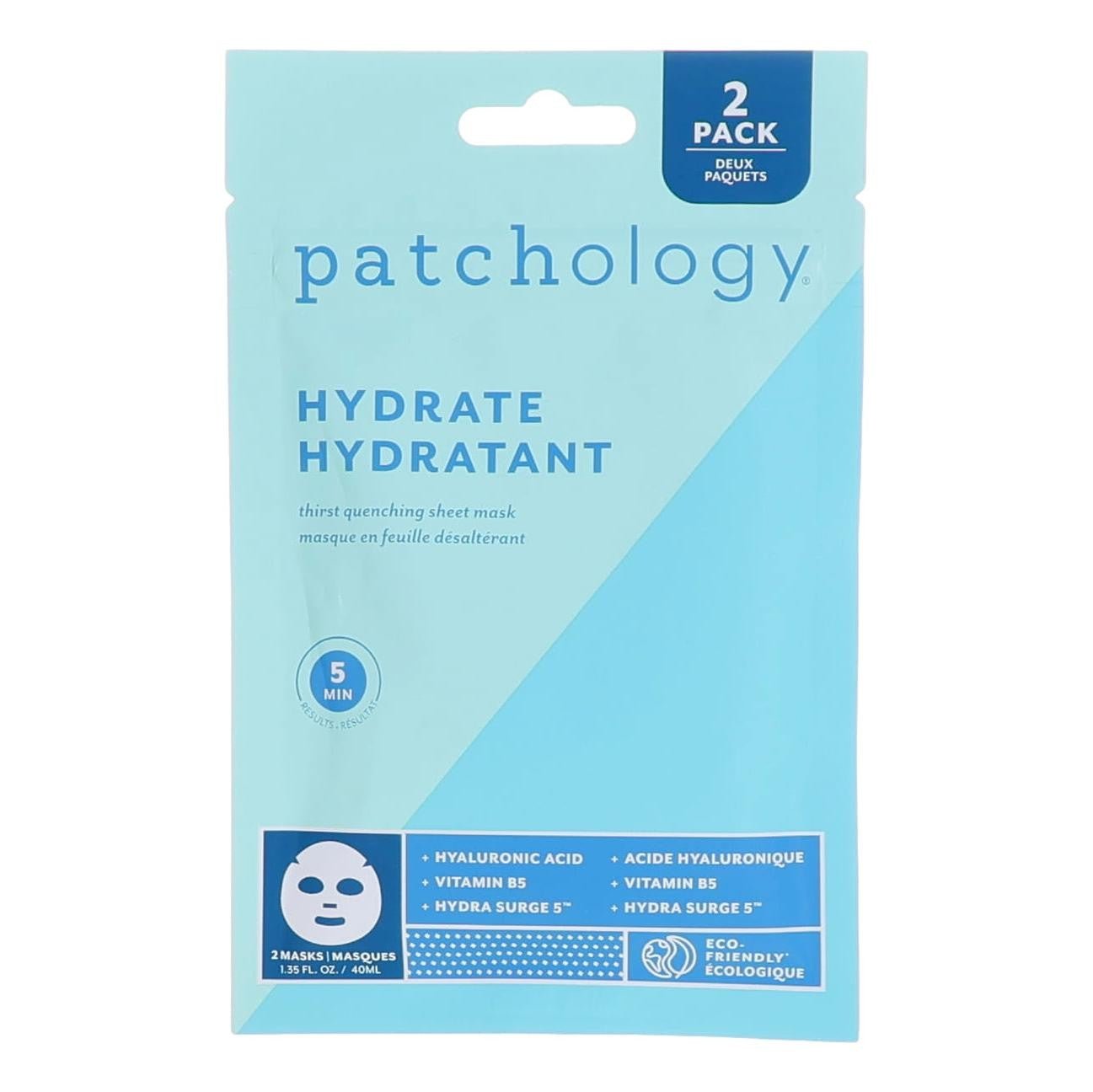 Patchology Hydrate Hydrant By Patchology, Face Mask 2 Sheets - Rochan Shop