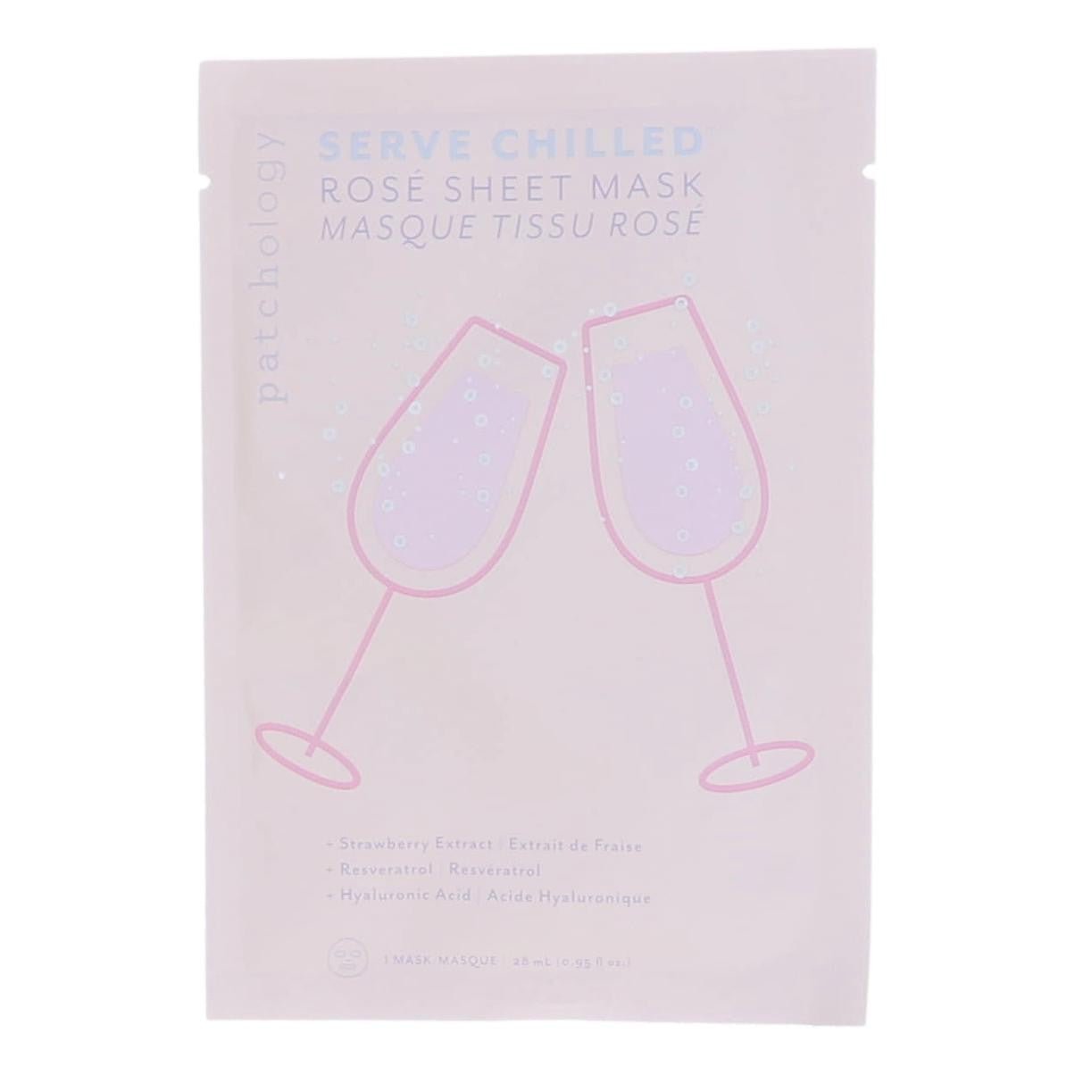 Patchology Serve Chilled By Patchology, 1 Rose Sheet Mask - Rochan Shop