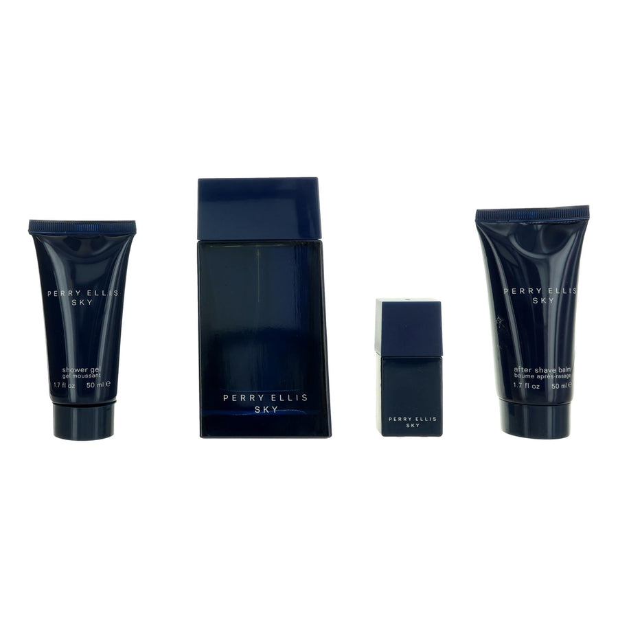 Perry Ellis Sky By Perry Ellis, 4 Piece Gift Set For Men - Rochan Shop